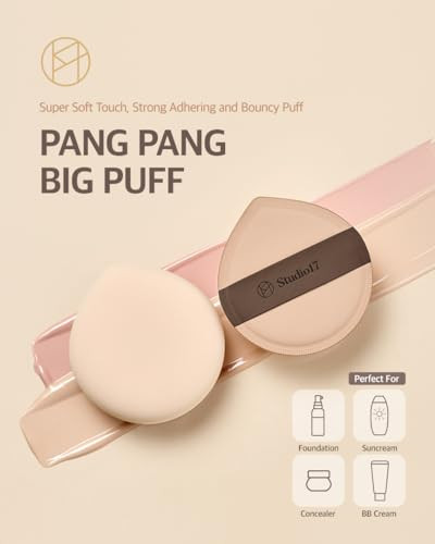 Studio17 Pang Pang Makeup Powder Puff Big Makeup For Foundation Fluffy 1 Pc