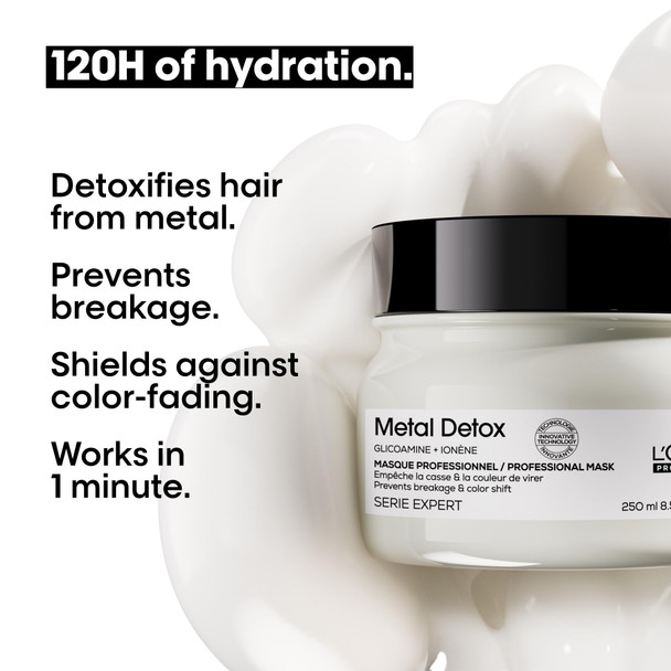LOr Al Professionnel Paris L Oreal Professionnel Metal Detox Mask Hydrating Hair Mask For Dull Fading