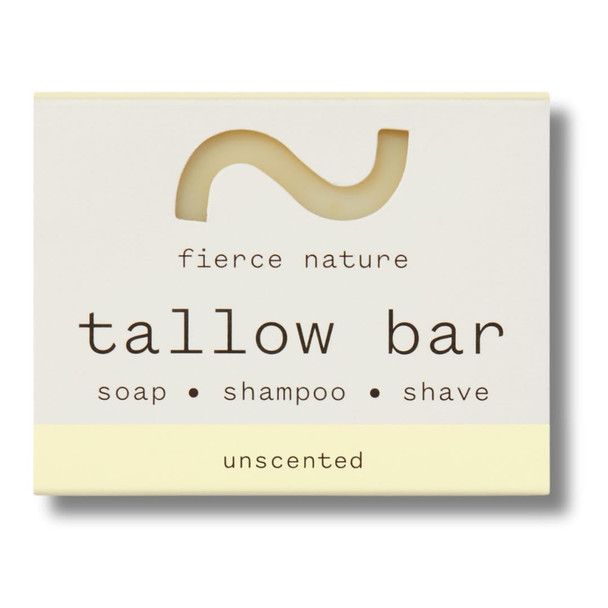 fierce nature Multi Use Pure Tallow Bar  Organic and  Natural Moisturising Bar for Face Body Hands and  Hair  Non Toxic Skincare Essential