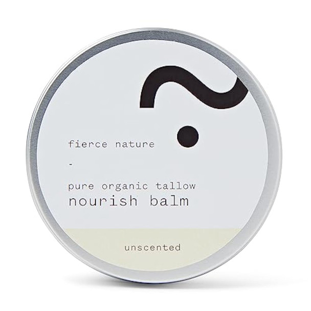 fierce nature Pure Nourish Tallow Balm  Organic Vitamin Rich Nourishing Body and  Face Moisturizer  Natural Essential Oil Free Skincare