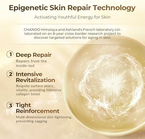 CHANDO HIMALAYA Gold Diamond Peptide enriched Multi Anti aging Serum Moisturizing Facial Essence Serum for Visible Correction of Anti Aging & Wrinkle