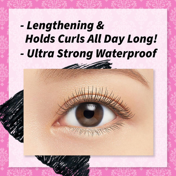 Heroine Make by KissMe Long & Curl Mascara + Smooth Liquid Eyeliner + Eye Makeup Remover | Waterproof Mascara & Smudge‑Proof Eyeliner Set | Volumizing Mascara with Gentle Remover | Made in Japan