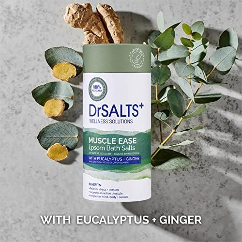 Dr Salts Drsalts+ Muscle Therapy Epsom Salts Invigorating Epsom Bath Salts For Muscle 750 G