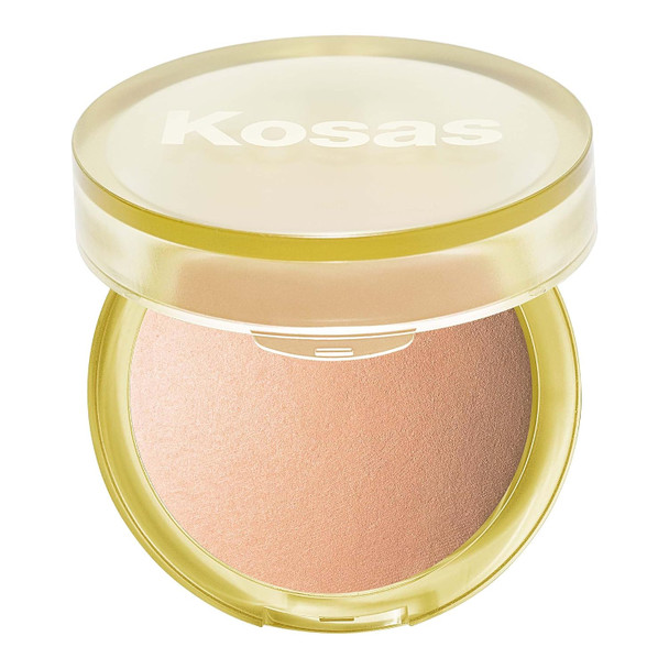 Kosas The Sun Show Glowy Warmth Baked Bronzer – Talc-Free Powder Bronzer for Face, Buildable Color, Natural Glow, Lightweight Finish