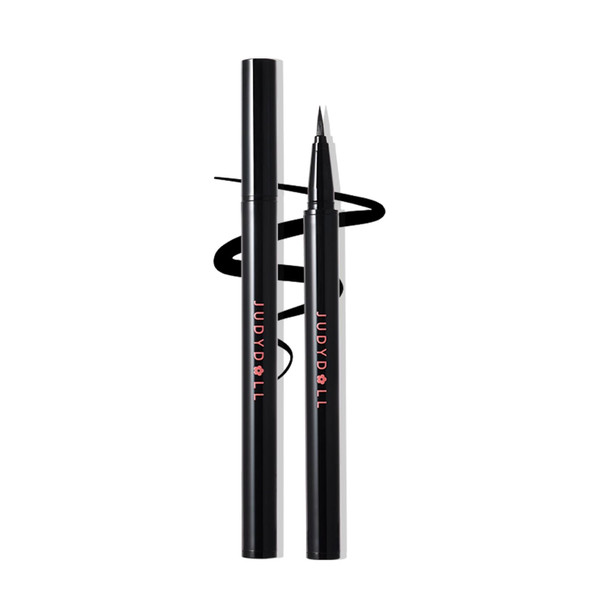 JUDYDOLL Intense Black Liquid Eyeliner Black Liquid Liner  Waterproof Smudge proof Long lasting Easy Glide and Ultra fine Brush Tip Skip free Lining Ideal for Cat Eyes and Wings Beginner Friendly