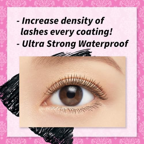 Heroine Make by KissMe Volume and Curl Mascara + Eye Makeup Remover | Waterproof Mascara and Gentle Makeup Remover Liquid Volumizing Black Mascara with Easy Removal Made in Japan