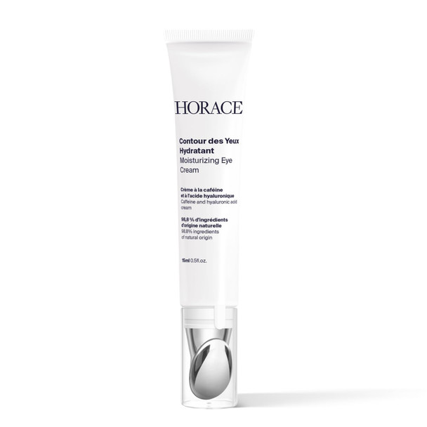 HORACE Under Eye Moisturizer for Men Anti Fatigue Eye Cream to Reduce Dark Circles and Puffiness - Hydrating and Smoothing Skincare Formula for All Skin Types Unscented 15ml