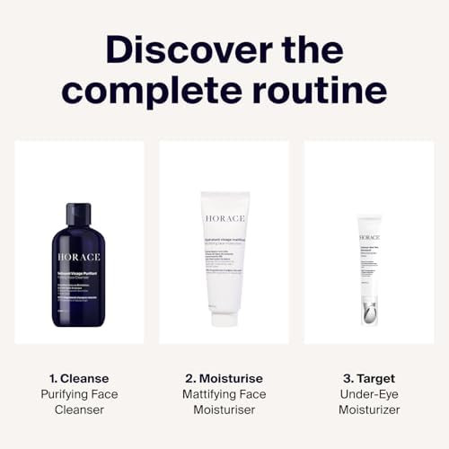 HORACE Under Eye Moisturizer for Men Anti Fatigue Eye Cream to Reduce Dark Circles and Puffiness - Hydrating and Smoothing Skincare Formula for All Skin Types Unscented 15ml