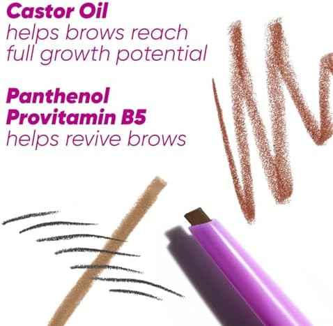 Kosas Brow Pop Eyebrow Pencil  Brow Pencil with Spoolie  Taupe