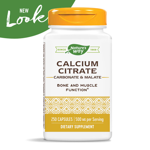 Nature's Way Calcium Citrate Complex, 500 mg per serving, 250 Capsules