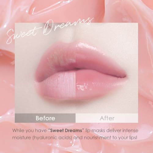 glowiest Sweet Dreams Overnight Lip Mask Nourishing Plumping and Hydrating Lip Balm  glowiest Sweet Dreams Lip Sleeping Mask  Hyaluronic Acids+Vitamin C+Shea Butter+Antioxidants