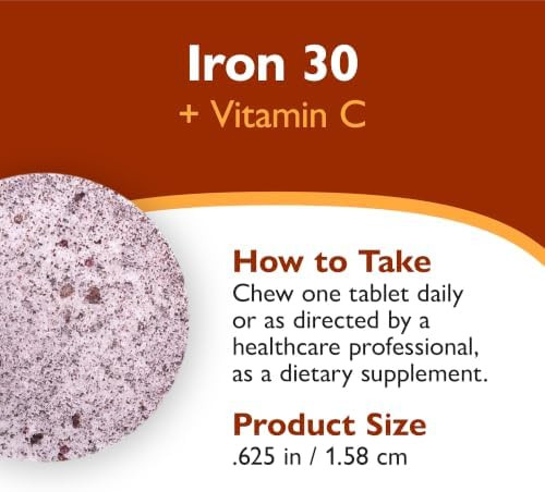 Celebrate Vitamins Bariatric Iron with Vitamin C, 30mg Iron, 90-Chews