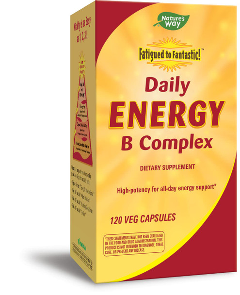 Nature's Way Fatigued to Fantastic! Daily Energy B Complex, 120 Capsules
