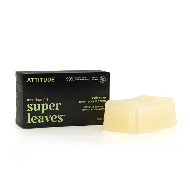 BIO SPECTRA ATTITUDE Bar Soap Body Wash for Men For Body and Hands 99% Natural Origin Ingredients with Avocado Oil