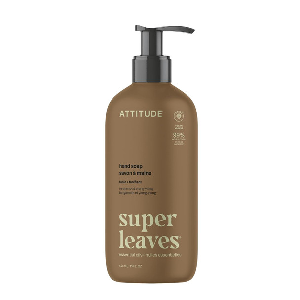 BIO SPECTRA ATTITUDE Gentle Hand Soap for Sensitive Skin EWG Verified Enriched with Oats Dermatologically Tested Vegan Unscented