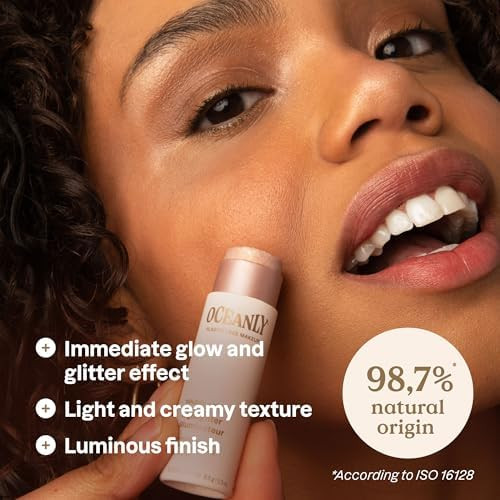 BIO SPECTRA ATTITUDE Oceanly Lightweight Highlighter Stick Titanium Dioxide Free EWG Verified Plastic Free Vegan & Cruelty free Makeup