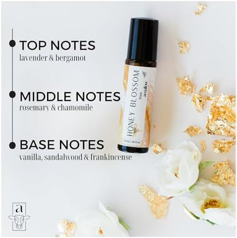 Amallow All Natural Non-Toxic Perfume Roller - Made With Pure and Organic Essential Oils