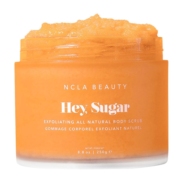 NCLA Beauty Hey Sugar All Natural Body Scrub - Moisturizing, Exfoliating Sugar Scrub - Shea, Cocoa, and Mango Butters - 8.8 oz