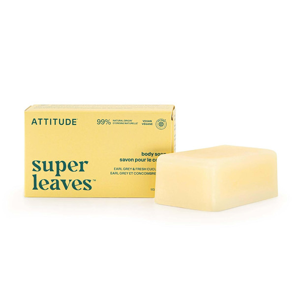 BIO SPECTRA ATTITUDE Body Soap Bar Natural Origin Protects and Softens Dry Skin Watercress Indian Cress & Olive Oil