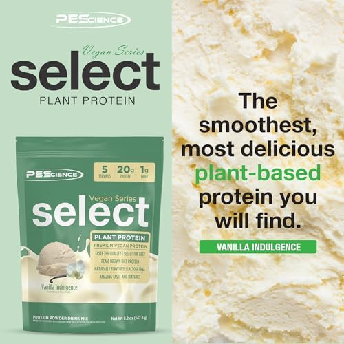 PEScience Select Vegan Protein Powder, 5 Servings | Plant Based Protein Powder, Pea and Brown Rice Blend, Dairy Free, Lactose Free, Gluten Free