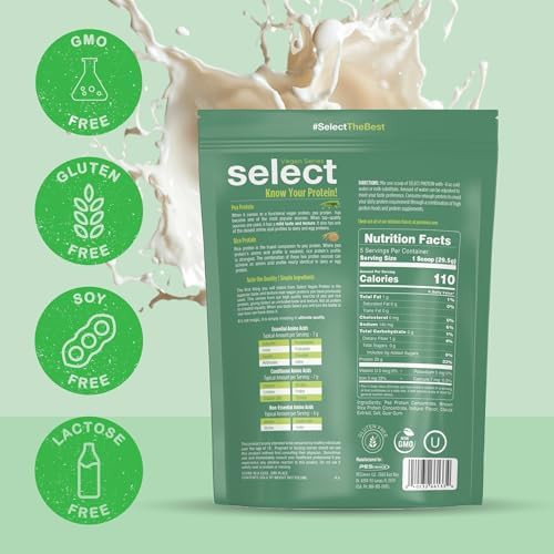 PEScience Select Vegan Protein Powder, 5 Servings | Plant Based Protein Powder, Pea and Brown Rice Blend, Dairy Free, Lactose Free, Gluten Free