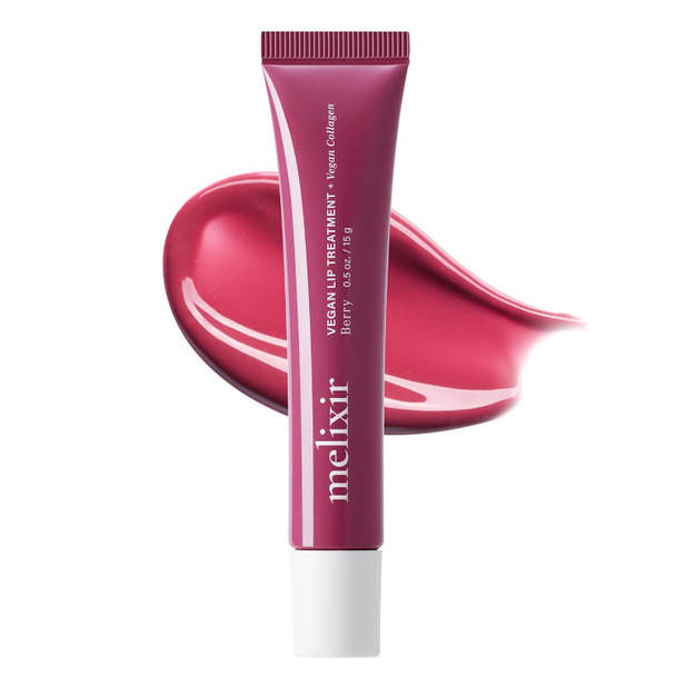 Melixir Vegan Lip Treatment Sheer Tinted Lip Balm for Instant Hydration and  Shine Moisturizing Lip Gloss Infused with Vegan Collagen and  Jojoba Oil Cruelty Free Korean Skincare