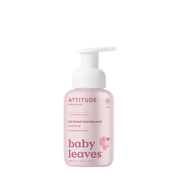 BIO SPECTRA ATTITUDE 2 in 1 Hair and Body Foaming Baby Wash EWG Verified Shampoo Soap