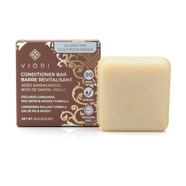 Viori Hamish & Co. Conditioner Bar - Conditioner for Men - Handcrafted with Scottish Islay and Whiskey Infused - Made from Natural Ingredients - Sulfate, Paraben, Cruelty, and Plastic-Free