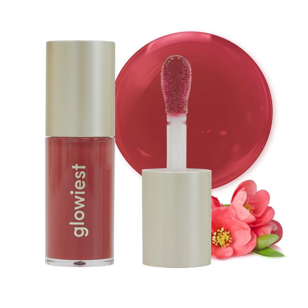 glowiest Dream Glow Tinted Lip Oil  3 in 1 Formula Lip Gloss with a high shine finish Non sticky Long Lasting Korean Plumped Tinted Lip Oil 0.19 fl. oz. 5.7 ml