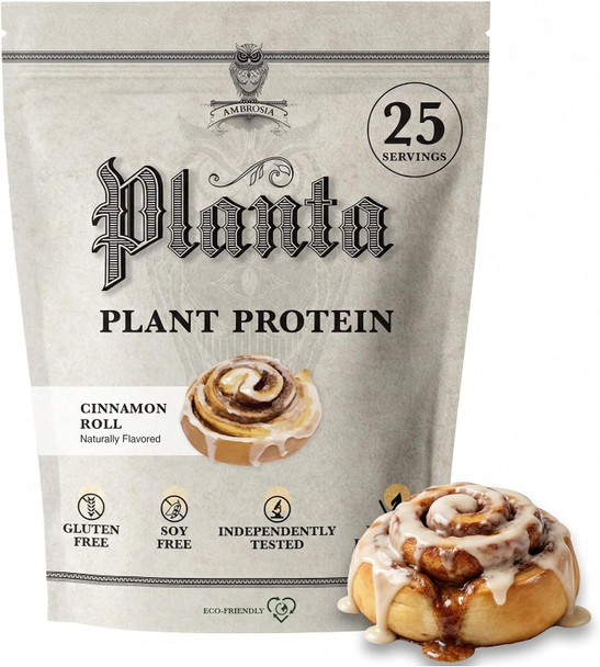 Ambrosia Plant Based Protein Powder 20g | Clean Vegan Pea Protein Powder | Gluten & Dairy Free, Keto Friendly, No Added Sugar | 25 Servings