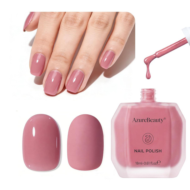 AZUREBEAUTY Cat Eye Nail Polish Quick Dry Nude Glitter Toe Nail Polish Natural Shine Nail Lacquer Salon Quality for Women