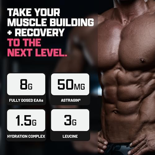 Nutrex Research EAA Hydration  EAAs + BCAA Powder  Muscle Recovery Strength Muscle Building Endurance  8G Essential Amino Acids + Electrolytes  (Packaging My Vary) 30 Servings