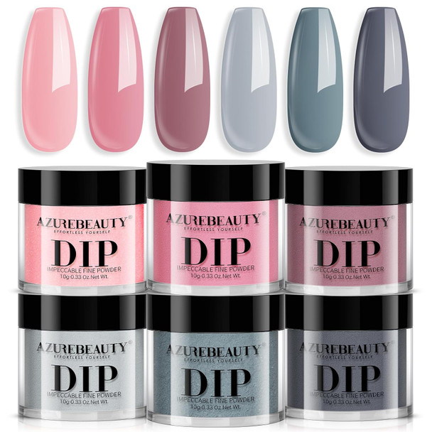 AZUREBEAUTY Summer Dip Powder Nail Kit Bright Multicolor Shades