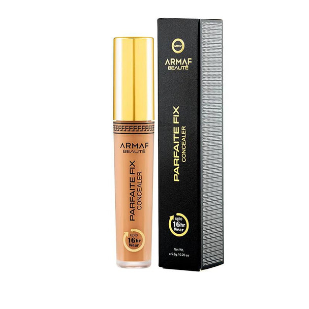 Armaf Beauté Parfaite Fix – Concealer, Medium-Buildable Coverage, Lasts Up to 16 Hours, 6 Shades for Fair/Medium/Deep Tones | Sand