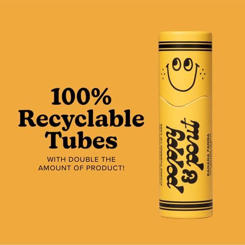 Poppy & Pout Kids Jumbo Lip Balm  All Natural Lip Balms and  Moisturizers  Hydrates with Beeswax Vitamin E Organic Coconut Oil  Cruelty Free  Lip Balm in Recyclable Cardboard Tube