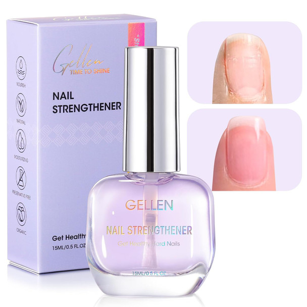 GELLEN   Nail Repair Growth Strengthener Calcium Keratin Nourish for Thin Nails Growth & Post-Removal  Pro Nail Care