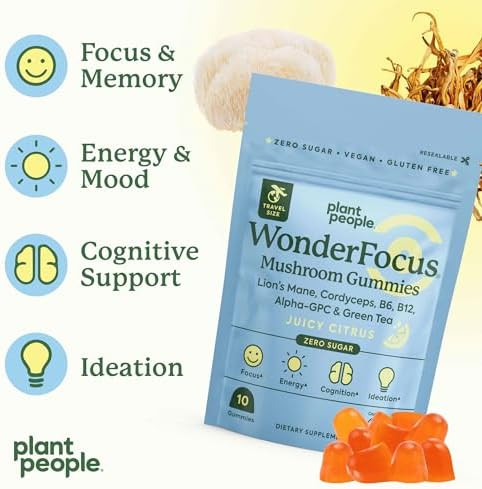Plant People WonderFocus Mushroom Gummies