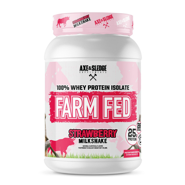 Axe & Sledge WHEY More Premium Protein Blend | 24g Protein, Whey Concentrate & Isolate | Prebiotic Fiber for Enhanced Absorption | 28 Servings, Muscle Recovery Support, Myovera®, DigeSEB®