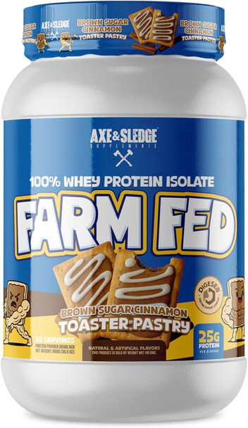 Axe & Sledge WHEY More Premium Protein Blend | 24g Protein, Whey Concentrate & Isolate | Prebiotic Fiber for Enhanced Absorption | 28 Servings, Muscle Recovery Support, Myovera®, DigeSEB®