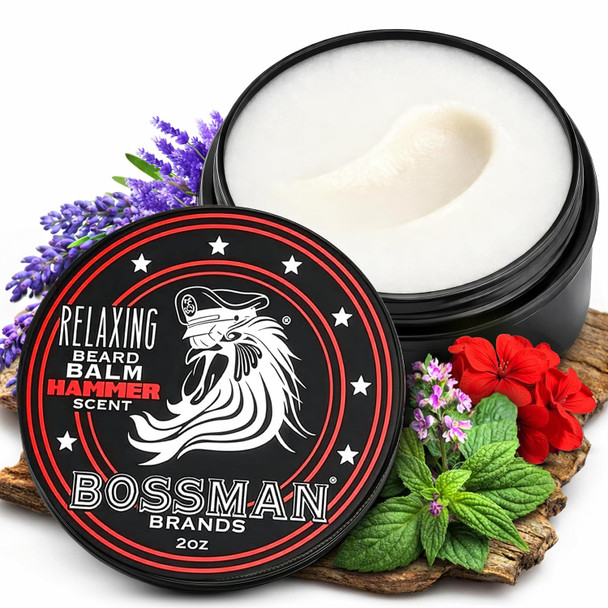 Bossman Relaxing Beard Balm for Men - 2 oz