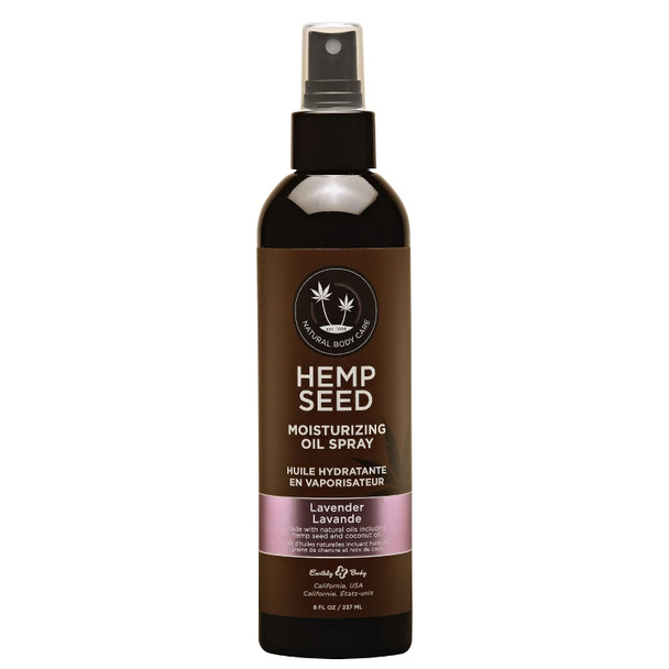 Hemp Seed Moisturizing Oil Spray 8 oz  Smooth Moisturize and Protect Skin  With Vitamin E + Hemp Seed Coconut and Avocado Oils Vegan Cruelty Free