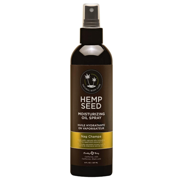 Hemp Seed Moisturizing Oil Spray 8 oz  Smooth Moisturize and Protect Skin  With Vitamin E + Hemp Seed Coconut and Avocado Oils Vegan Cruelty Free