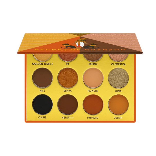 EBIN NEW YORK Secret of Pharaoh Eyeshadow Palette Highly Pigmented and Blendable Cruelty Free Long Lasting Matte and Shimmer