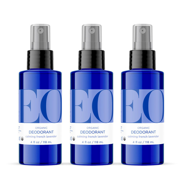 EO Organic Deodorant Spray Aluminum Free 4 oz 3-Pack