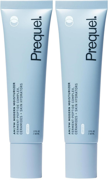 Prequel Skin AM/PM Modern Moisturizer – Hydrating Face Cream with Peptides, Ceramides & Glycerin for Dry, Sensitive, or Combination Skin – Non-Greasy Moisturizer for Barrier Support