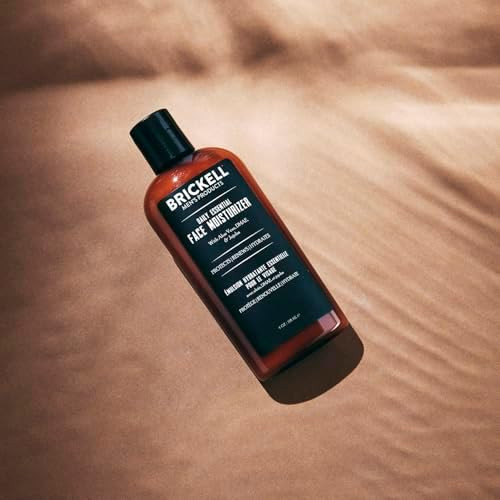 Brickell Men's Daily Essential Face Moisturizer for Men, Fast-Absorbing Face Lotion with Niacinamide, Green Tea, and Hyaluronic Acid, 4 Ounce, Unscented