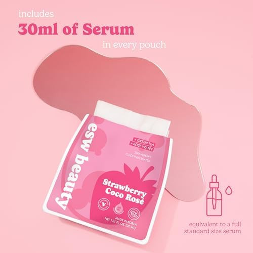 ESW Beauty Mocktail Face Mask Set Korean Skin Care  C Face Masks for Hydrating Revitalizing & Calming