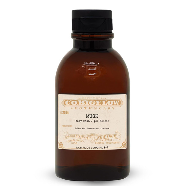 C.O. Bigelow Body Wash, 10.5 fl oz | Iconic Collection Bergamot Scented Body Wash - Scented Shower Gel with Coconut Oil and Aloe Vera