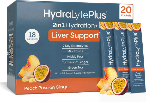Hydralyte Liver Support + Electrolytes Milk Thistle Drink