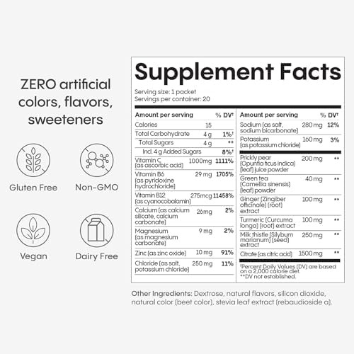 Hydralyte Liver Support + Electrolytes Milk Thistle Drink